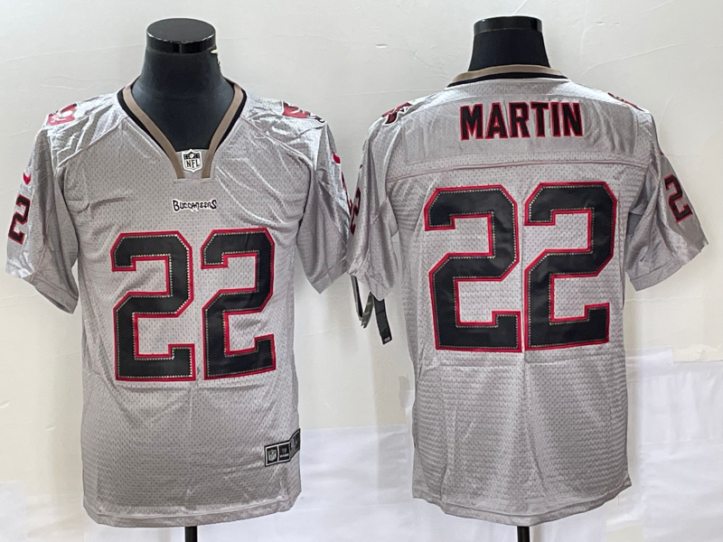 Men's Tampa Bay Buccaneers Doug Martin #22 Gray Jersey